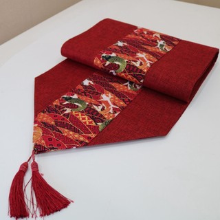 HOT  Hot Cờ bàn màu đỏ, dải khăn trải bàn màu đỏ Khăn Trải Bàn Vải Lanh cotton Màu Đỏ Phong Cách Trung Hoa Cổ Điển Dùng Trong Tiệc Cưới / Tiệc Trà / Năm Mới