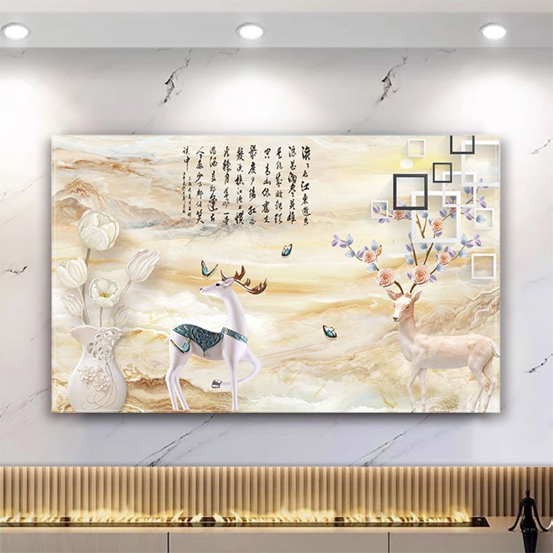 Mẫu mới Nắp Tv cao cấp hiện đại 55inch 65inch Tv Nắp che bụi để bàn Treo màn hình cong Tv Nắp che bụi đa năng