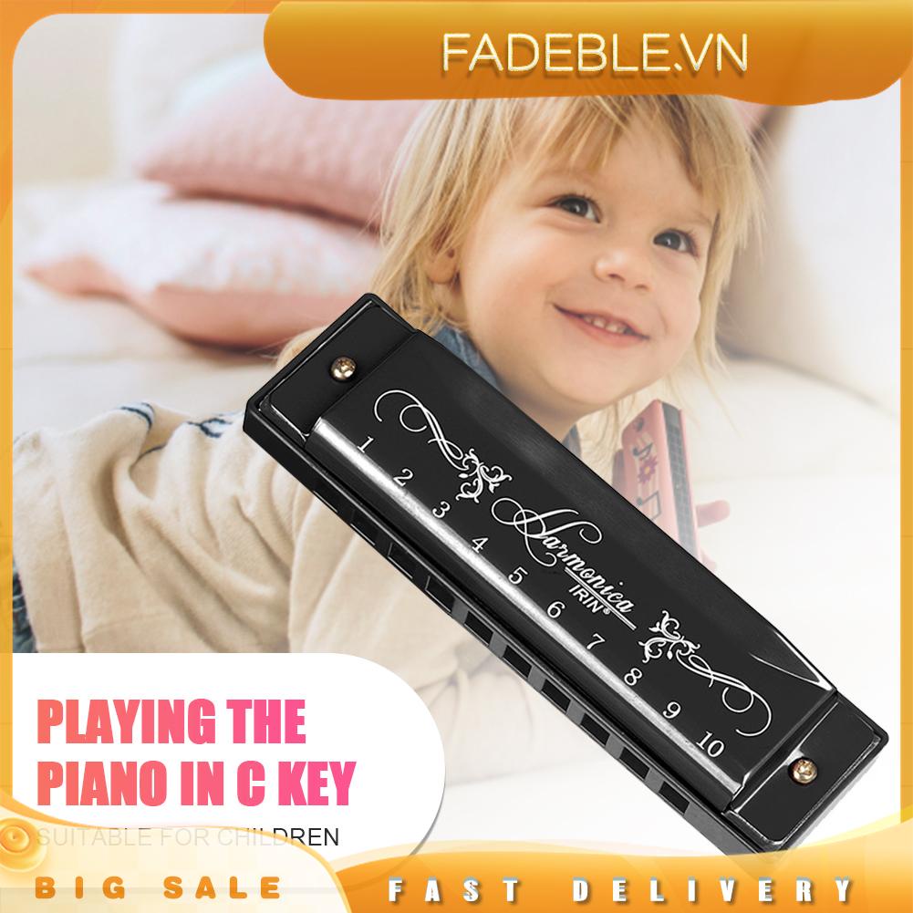 Kèn harmonica Gỗ 10 Lỗ 20 tone Giáo Dục Cho Bé