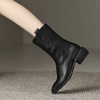 Size Station - Giày boot da thật basic BT00082