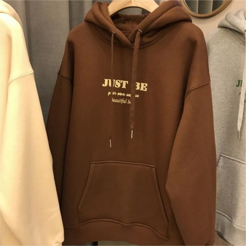 Áo hoodie Tay Dài Oversize Có 6 Màu Thời Trang Hàn Quốc Cho Nữ