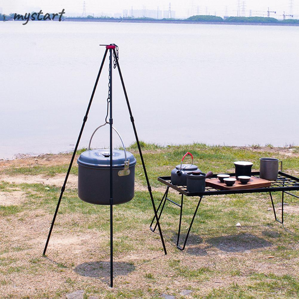 Nồi Nấu Ăn Ba Chân Bằng Hợp Kim Nhôm Treo Bếp Nấu Ăn Ngoài Trời mystart.vn