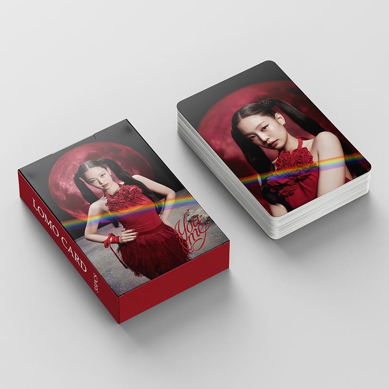 Hộp 55 Tấm Thẻ In Hình Nhóm Nhạc blackpink Xinh Xắn