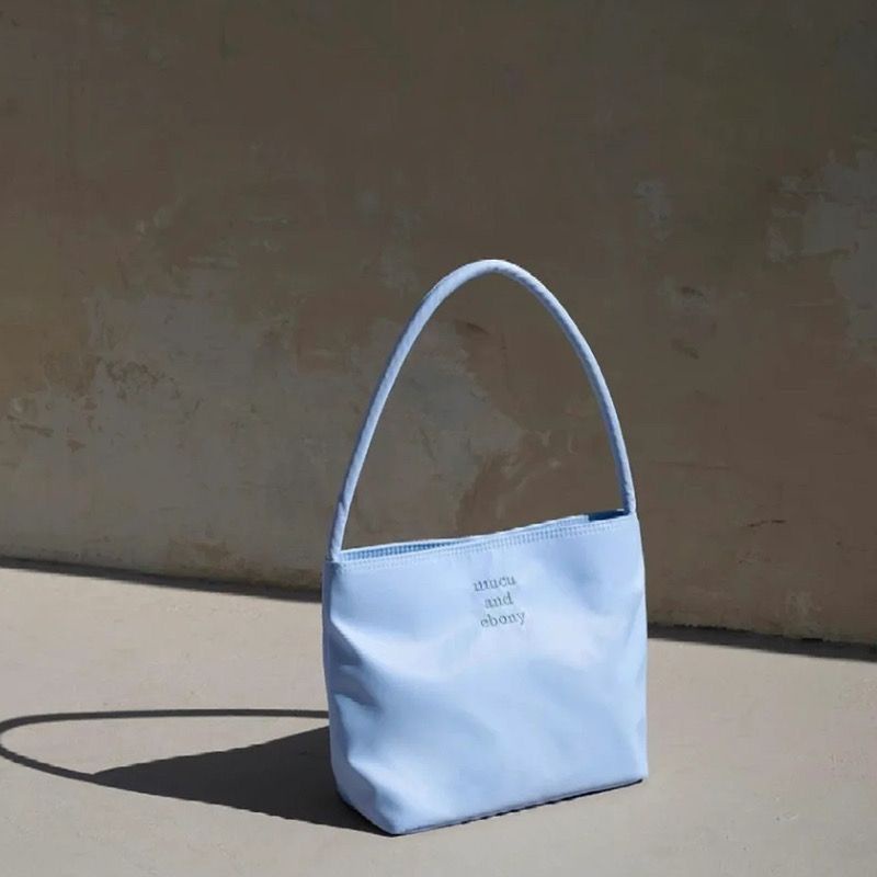 Túi Đeo Vai nylon Đàn Hồi Cao Chống Thấm Nước Thêu Họa Tiết Thời Trang Hàn Quốc mucu & Muny Cho Nữ