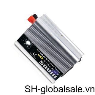 Bộ chuyển đổi nguồn điện 500w dc 220v sang ac usb 12v với nguồn cho xe hơi