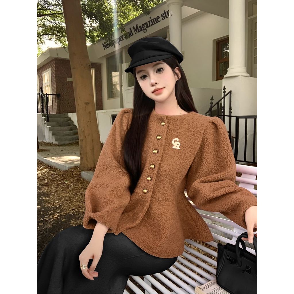 Áo Khoác cardigan Len Lông Cừu Phong Cách Thời Trang Thu Đông 2023 Mới