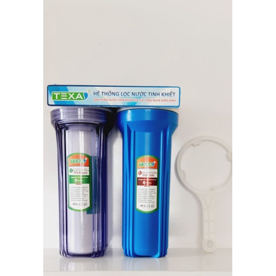 Bộ lọc nước 2 cốc 10 inch 1 ron