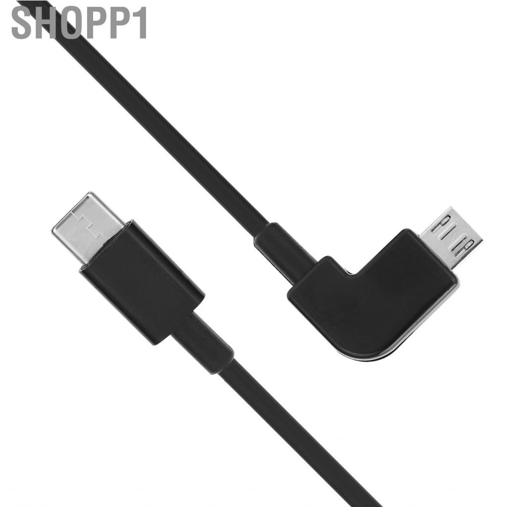 Shopp1 Type C To Micro USB Data Cable  FPV Goggles 90 Degree PVC Copper for Home DJI Flight Glasses