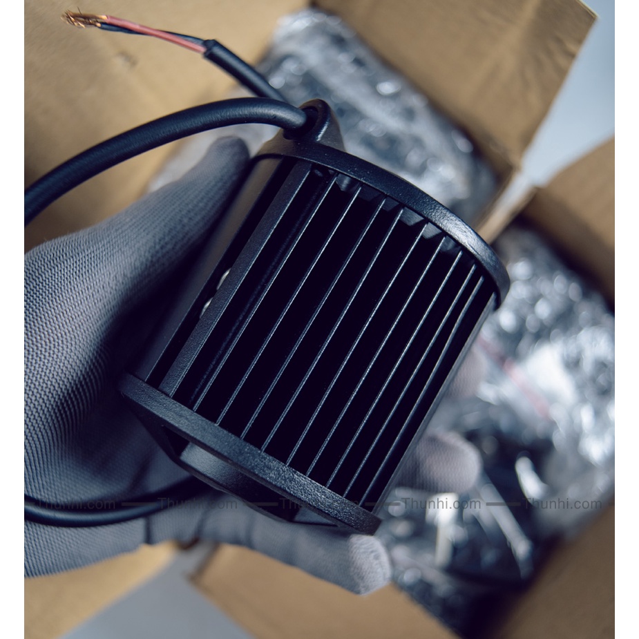 ĐÈN PHA 6 LED SIÊU SÁNG, đèn trợ sáng cho XE MÁY, vỏ nhôm toàn thân