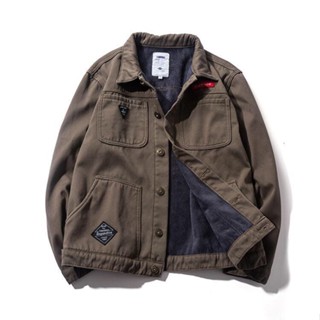 Áo Khoác denim Lót Lông Cừu Dáng Rộng Ngắn Phong Cách Hàn Quốc Thời Trang Thu Đông 2022 Mới