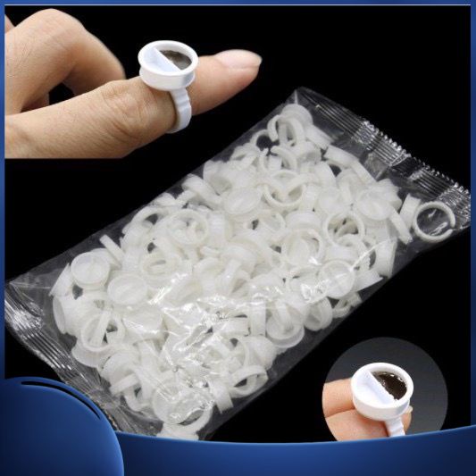 Nhẫn đựng mực phun xăm ,sáp điêu khắc ,keo nối mi