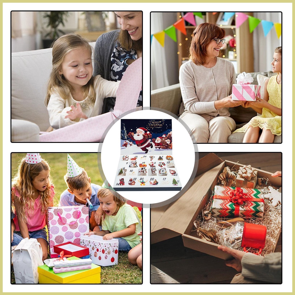 Lịch Đếm Ngược Ngày Giáng Sinh Đếm Ngược Kèm Hộp Lịch Đa Năng aseavn