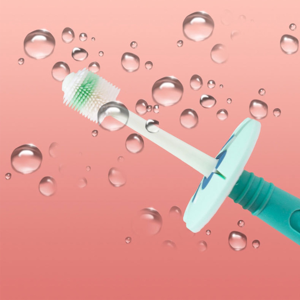 Iridescent03 Bàn chải đánh răng trẻ em 360° Tích hợp khuôn lông mềm cho sơ sinh bé tập đi