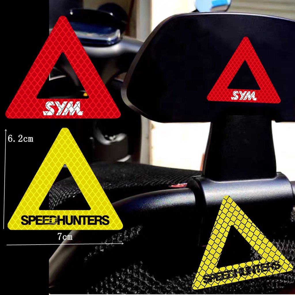 Nhãn Dán Cảnh Báo Tốc Độ Cao Hình Tam Giác 3d Phản Quang Thông Dụng Cho Xe Mô Tô gsx adv150 benelli honda namx