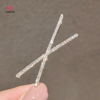Set 2 Kẹp Tóc Đính Đá Thời Trang Cho Nữ Mới