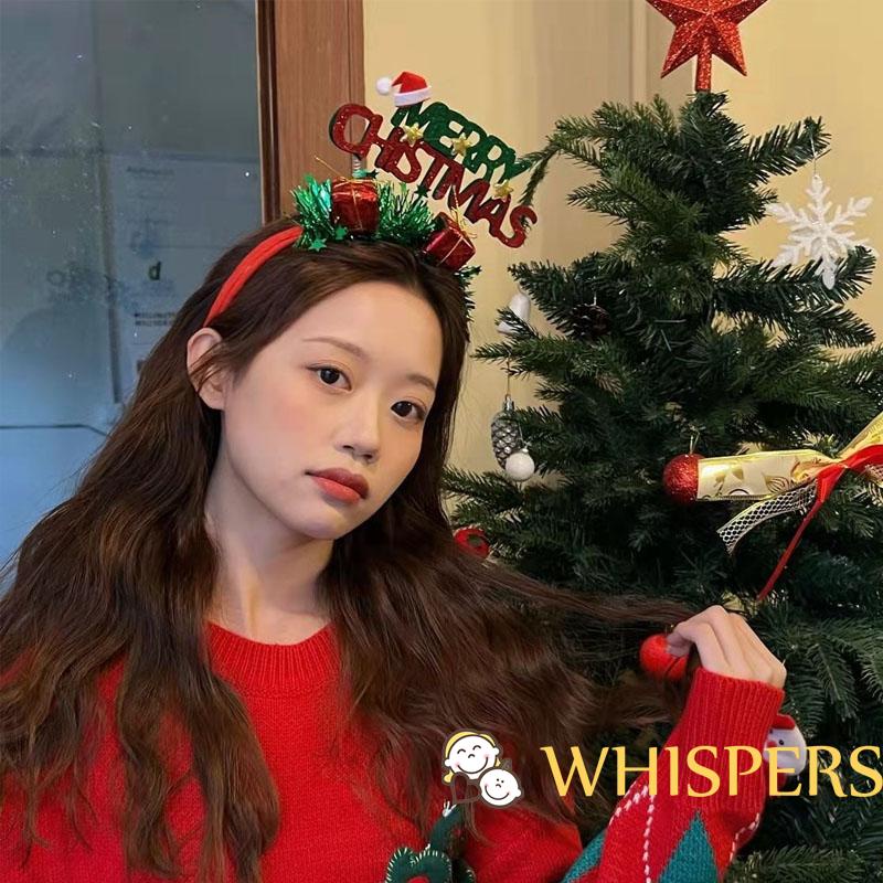 Whispers Băng Đô Cài Tóc Hình Cây Thông Giáng Sinh Nhiều Màu Sắc