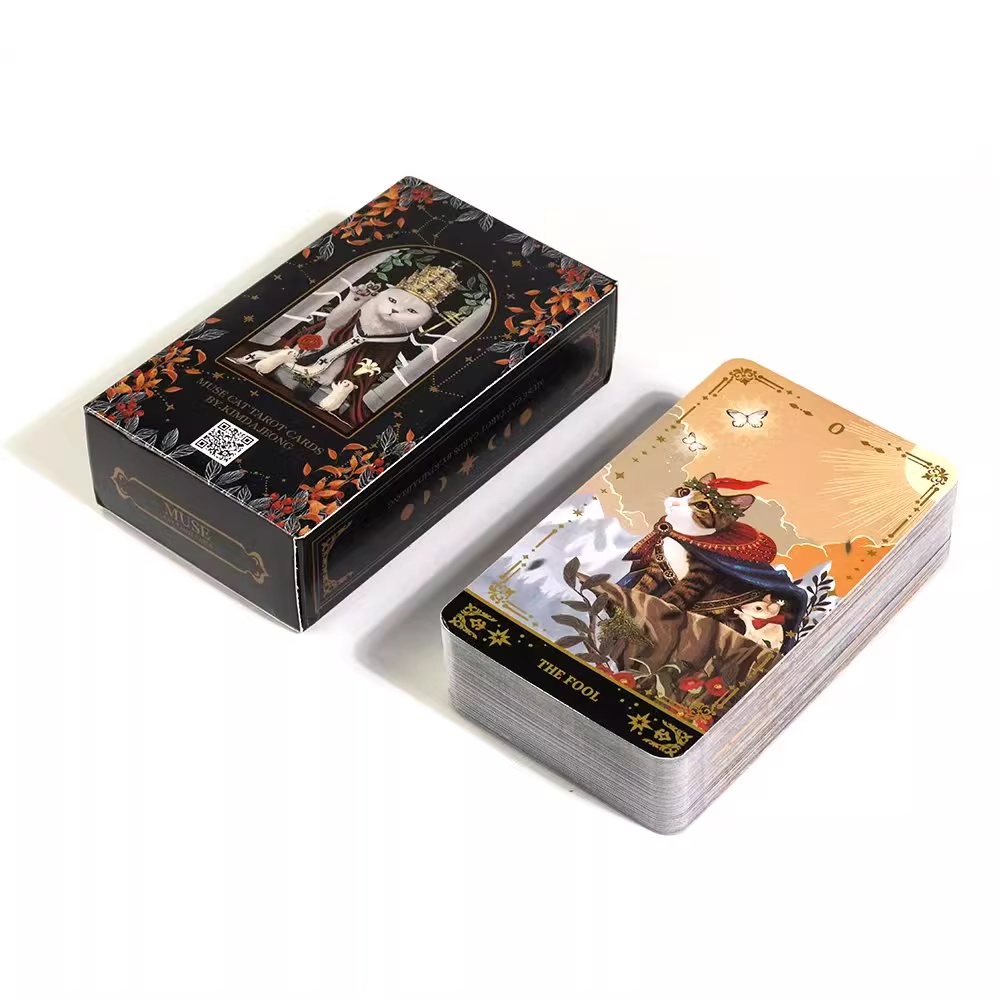 Muse Cat Tarot main character cat A 78 Deck Oracle English Divination Edition Borad Playing Games