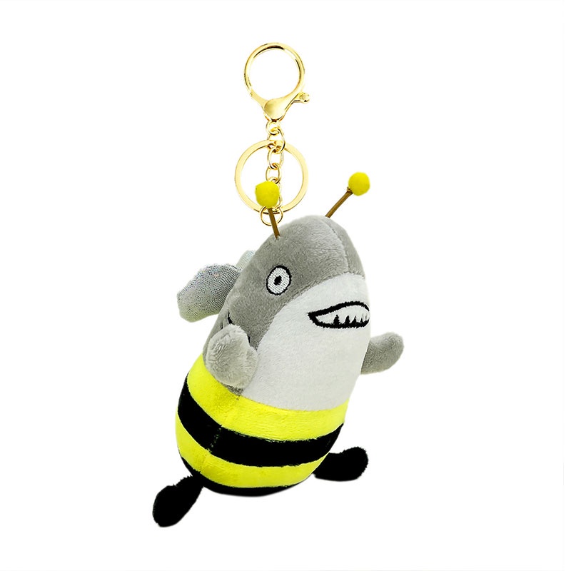 Móc Khóa Hình Cá Mập Nhồi Bông Dễ Thương