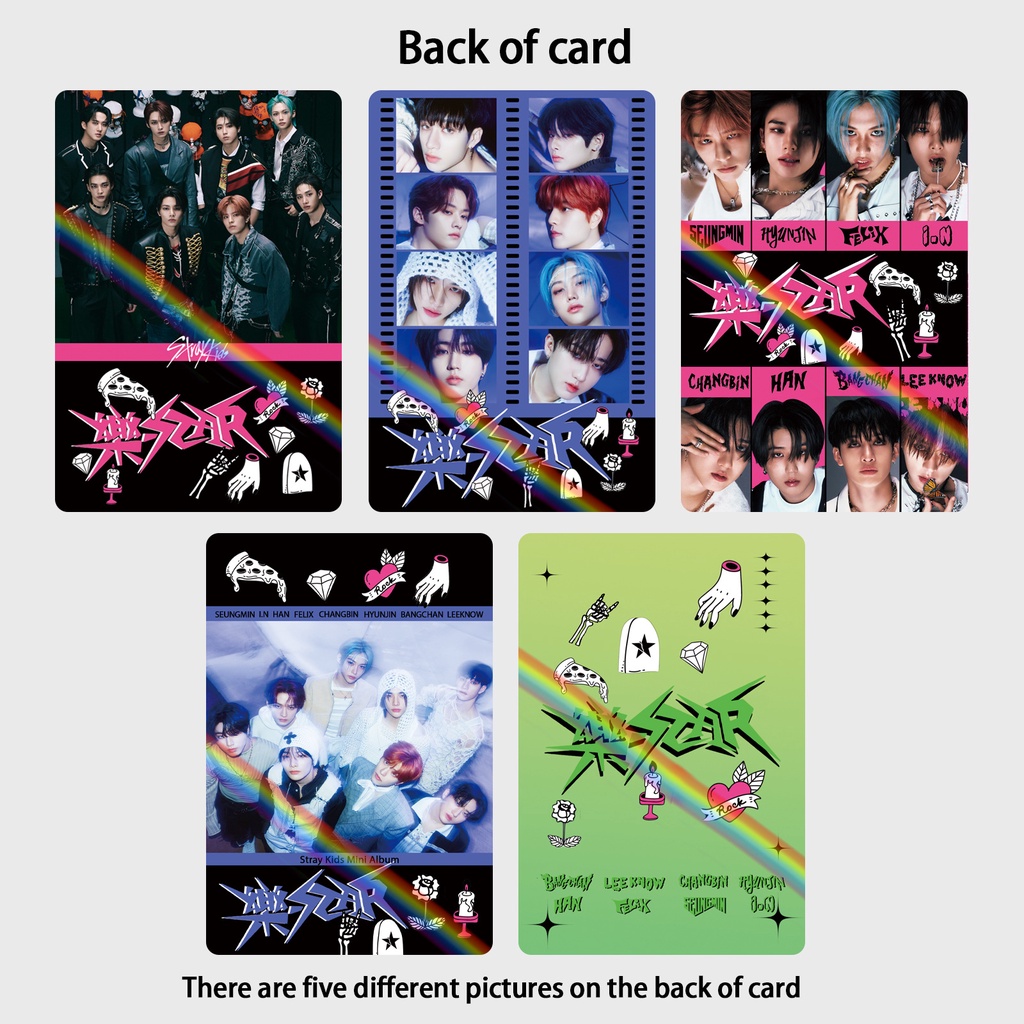 Hộp 55 Tấm Ảnh lomo card Nhóm Nhạc stray kids