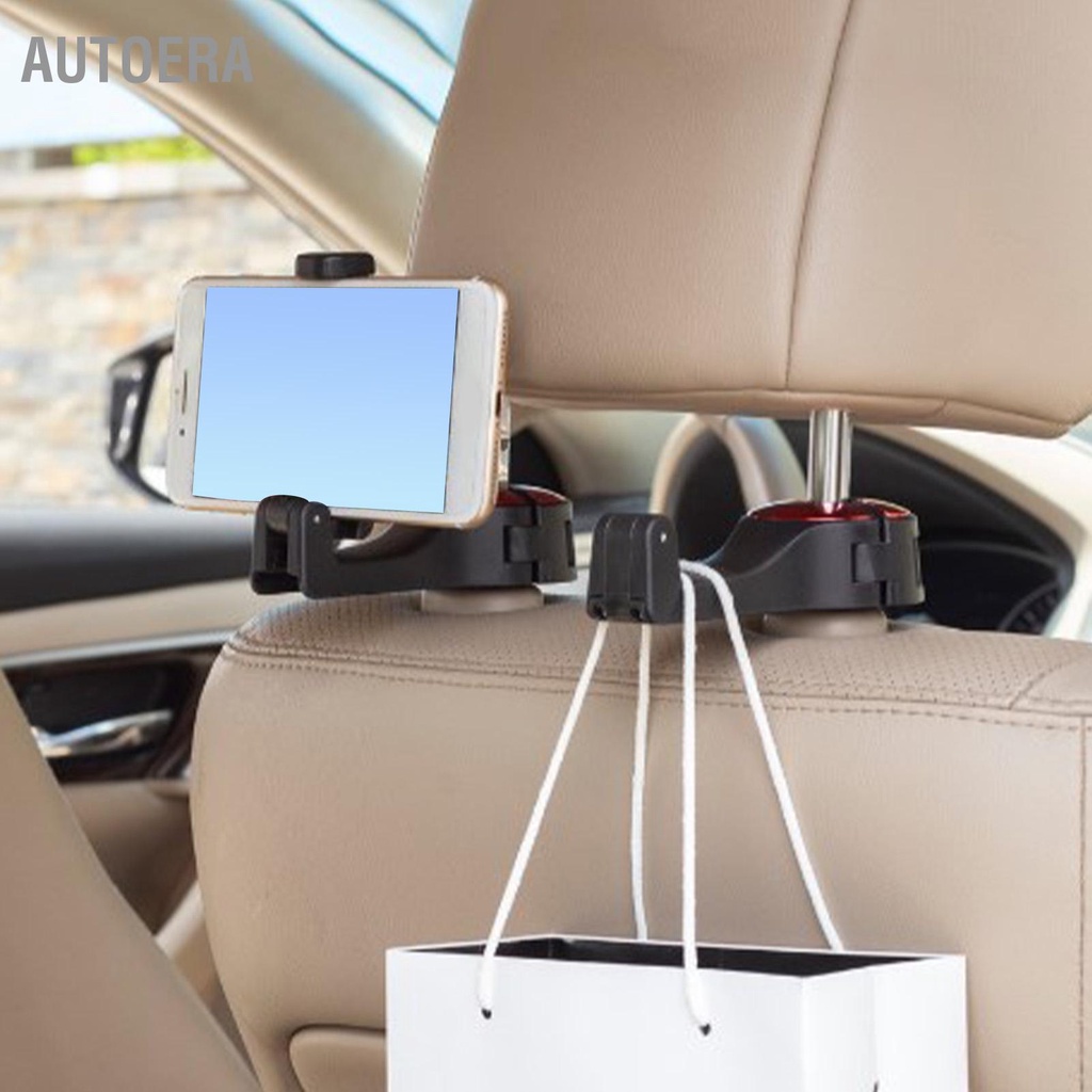 AutoERA Có hàng sẵn Móc Ghế Thiết Kế Vô Hình Giá Đỡ Điện Thoại Chắc Chắn Đa Năng Sau Xe Ô Tô Cho Gia Đình Văn Phòng