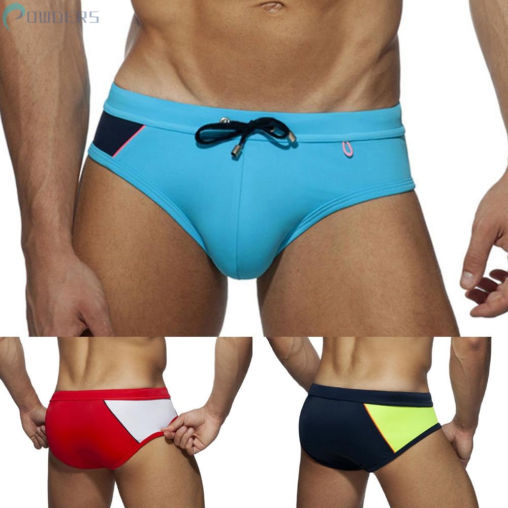 Sexy Swimwear Adjustable Beach Bikini Briefs Color Drawstrings Elastic