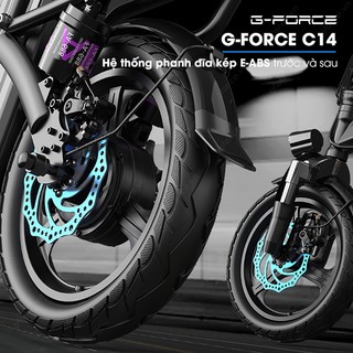 Xe đạp điện gấp gọn G Force C14 PLUS 7 giảm xóc, xe đạp trợ lực động cơ 400W Bảo hành 12 tháng