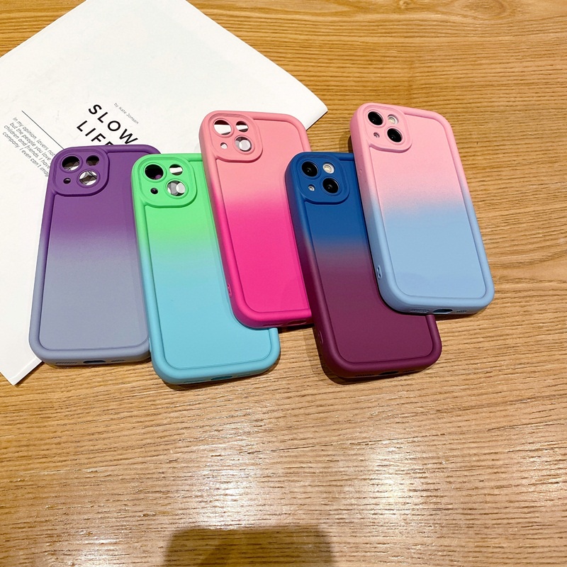 Ốp Điện Thoại Silicon Màu gradient Cho huawei honor 90 lite 70 x9b x9a x7a x7 x8 x9 4g 5g