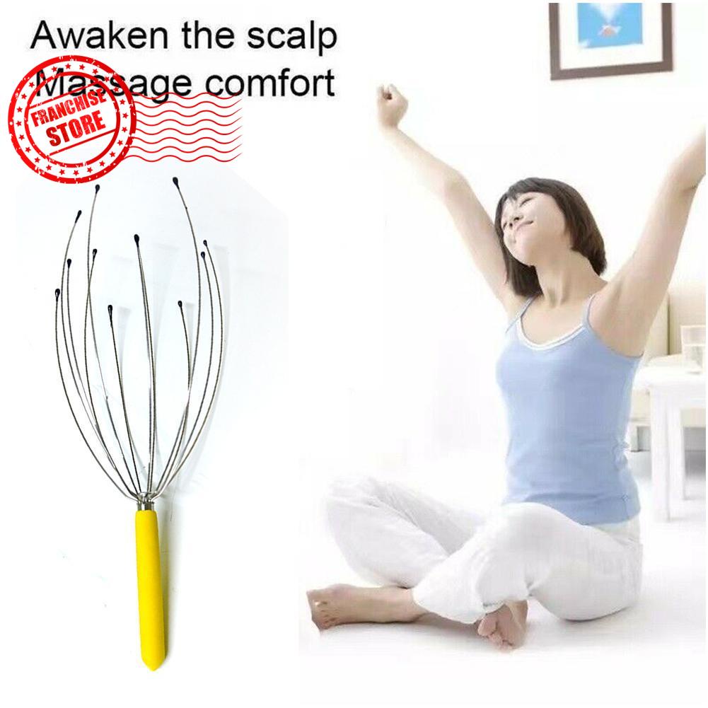 Dụng Cụ Mát Xa Đầu Hình Bạch Tuộc Bằng Thép Không Gỉ q5f5