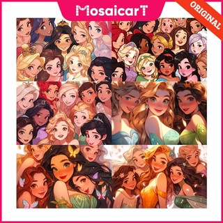 Ma disney Bộ Tranh Đính Đá 5d Tự Làm 30 X 40Cm / 40 X 50Cm / 50 X 60Cm Hình Công Chúa disney Trang Trí Nhà Cửa
