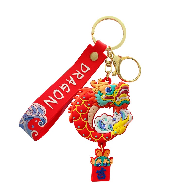 Mới Móc Khóa Hình Linh Vật Tám Mặt Sáng Tạo Dễ Thương