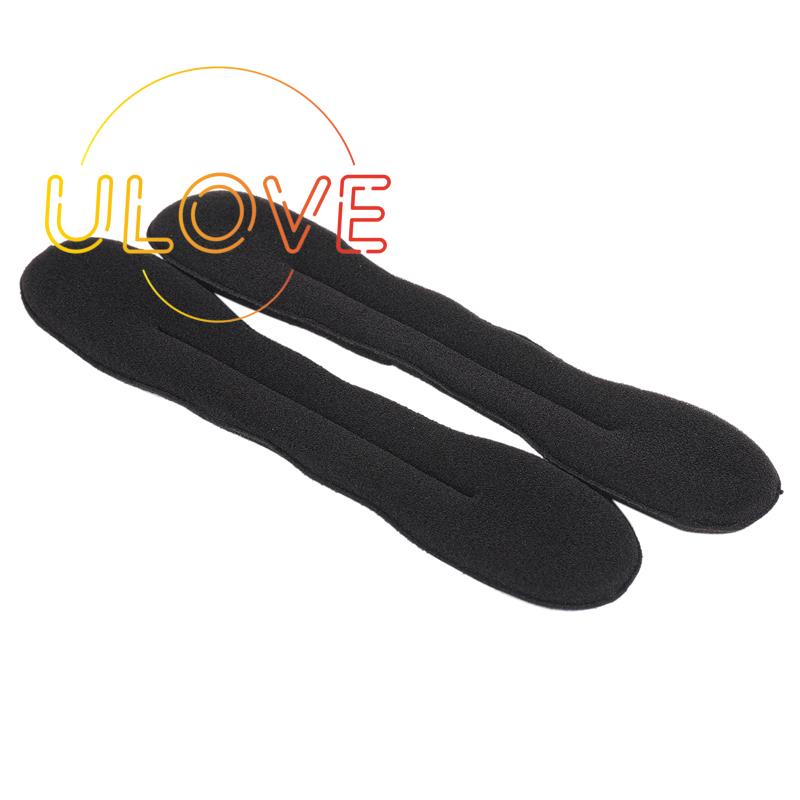 Set 2 Mút Xốp Làm Tóc Hình Bánh bun Màu Đen Kích Thước Nhỏ