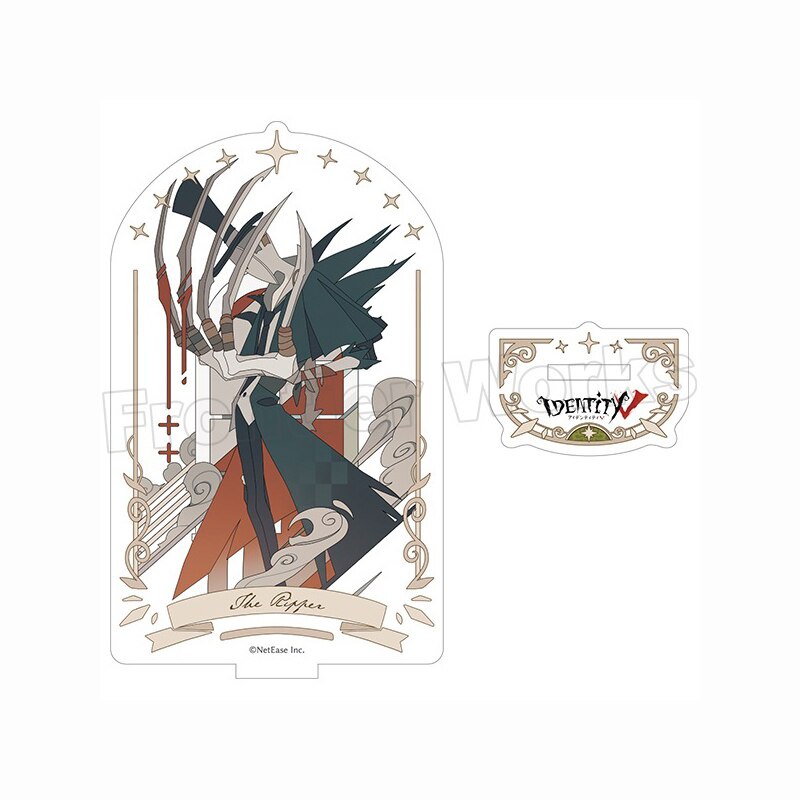 Mô hình Standee New Anime Identity V Cosplay Mercenary Embalmer Prospector Seer Prisoner in hình nhân vật 2 mặt rõ nét
