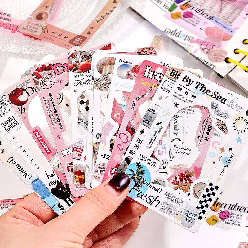 Thẻ Nhớ diy ss888 Dán Trang Trí Sổ Tay / Sổ Tay Viền Khung Hình Thú Cưng Phong Cách Hàn Quốc Đơn Giản