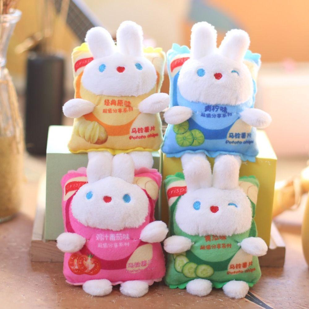 Bliss Móc Khóa Thỏ Khoai Tây Chiên Nhồi Bông pp Mềm Hóa Trang Nhân Vật Hoạt Hình kirby Kito Chipato Chipato