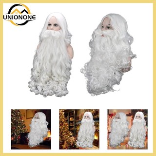 Bộ tóc giả và râu giả màu trắng hóa trang ông già noel one
