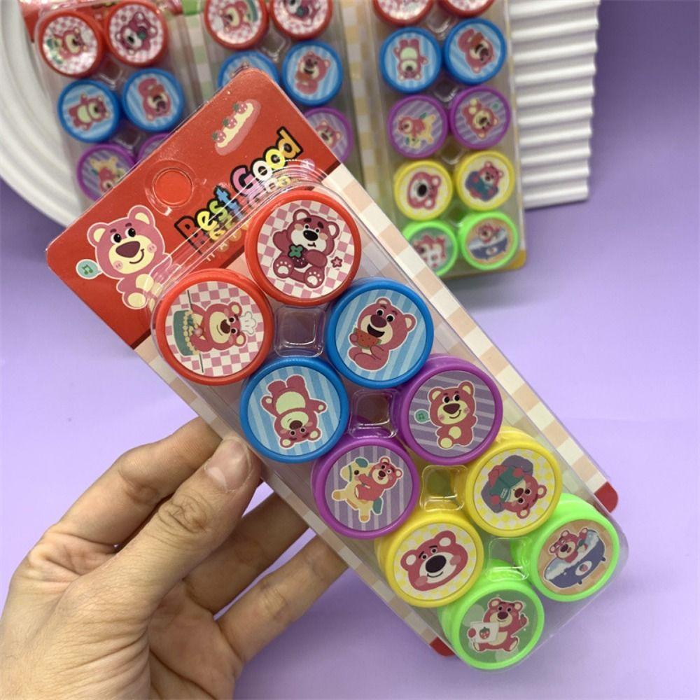 Set 10 Con Dấu Họa Tiết Hoạt Hình kuromi melody Dễ Thương Cho Bé