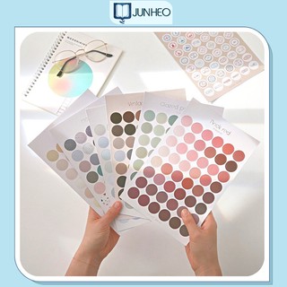 Sticker cute dán sổ hình mặt cười / chấm bi kiểu hàn quốc đáng yêu giá rẻ