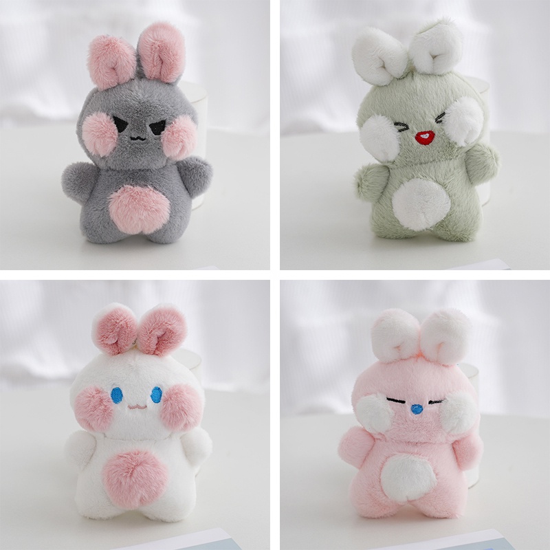 Móc Khóa Thỏ Nhồi Bông Dễ Thương 12cm YK