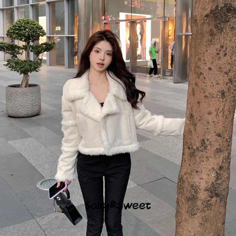 Salty&Sweet store áo khoác dù áo khoác bomber Sôi động Chất lượng cao Phong cách casual WJK23C02PC 49Z231205