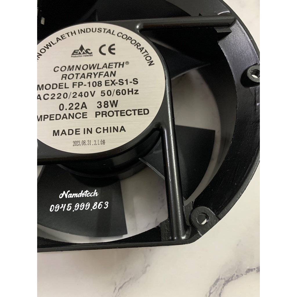 QUẠT TẢN NHIỆT, QUẠT THÔNG GIÓ 15CM*15CM ĐIỆN ÁP 220VAC