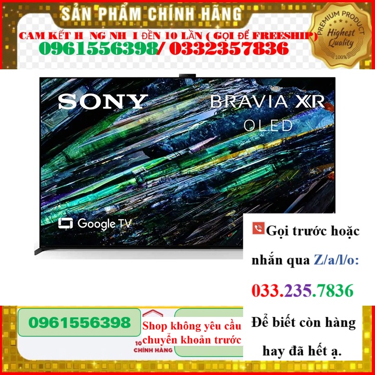 RẺ_ Google Tivi Sony OLED 4K 65 Inch XR-65A95L