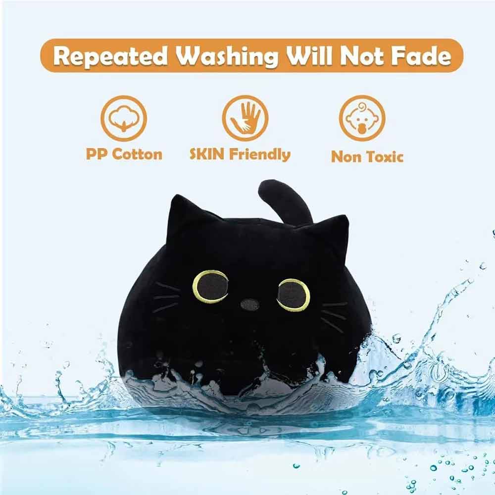 Black Cat Pillow Plush Doll 30CM Children's Plush Pillow Cartoon Plush Doll Soft Toy Gift