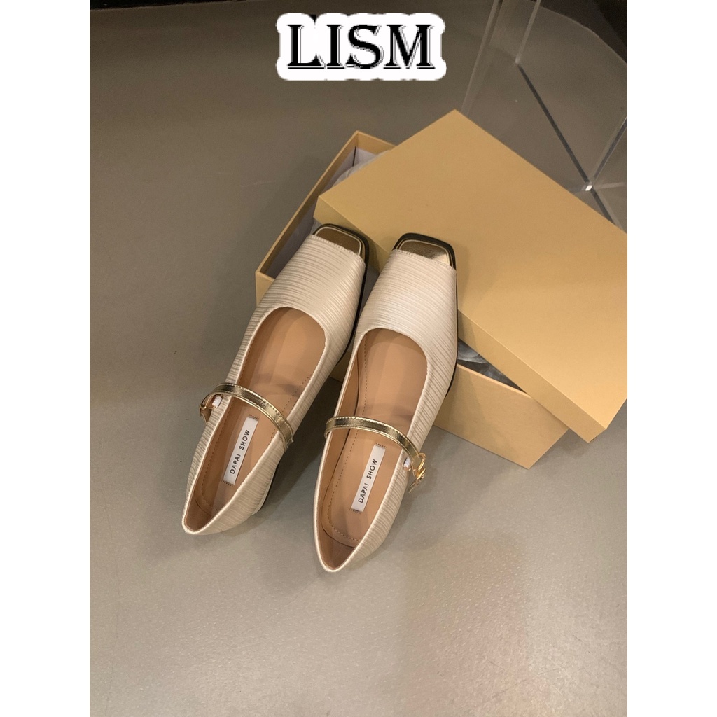 LISM dép sandal nữ dép đi biển dép đế cao Thoải Mái Xinh Xắn  Thấm hút mồ hôi Nhẹ Phong cách đơn giản Lịch sự FLF23B0L23 46Z231112