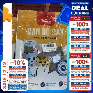 Gan bò sấy Tell Me cho Chó Mèo