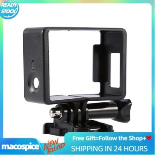 Macospice Camera Tiêu Chuẩn Khung Viền Đen 1 Chiếc Bên Vỏ Ốp Chân Đế Cho Camera GoPro Hero 3 3 + 4