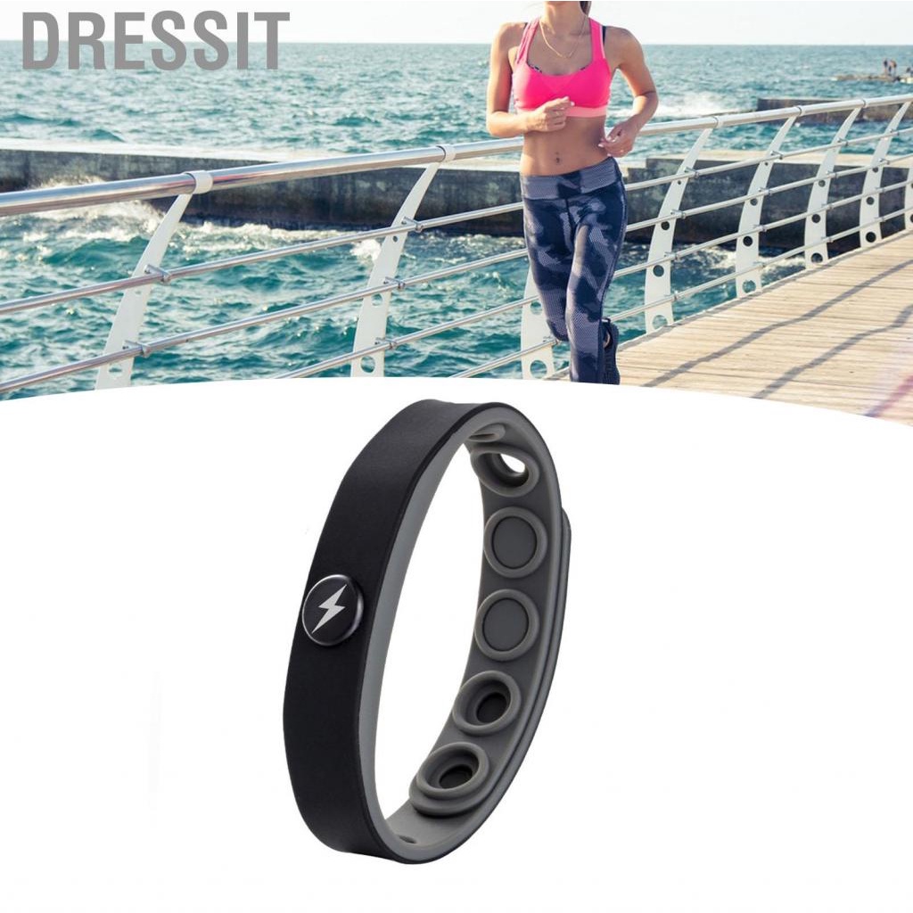 Dressit Silicone Anti Static Wristband  Negative Ion Comfortable for Gym