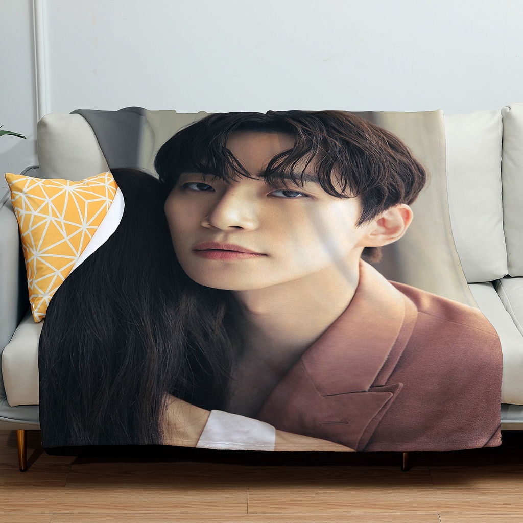 Chăn flannel 2pm lee junho In Hình Một Mặt Thiết Thực Làm Quà Tặng Cho Gia Đình / Văn Phòng Ngủ Trưa