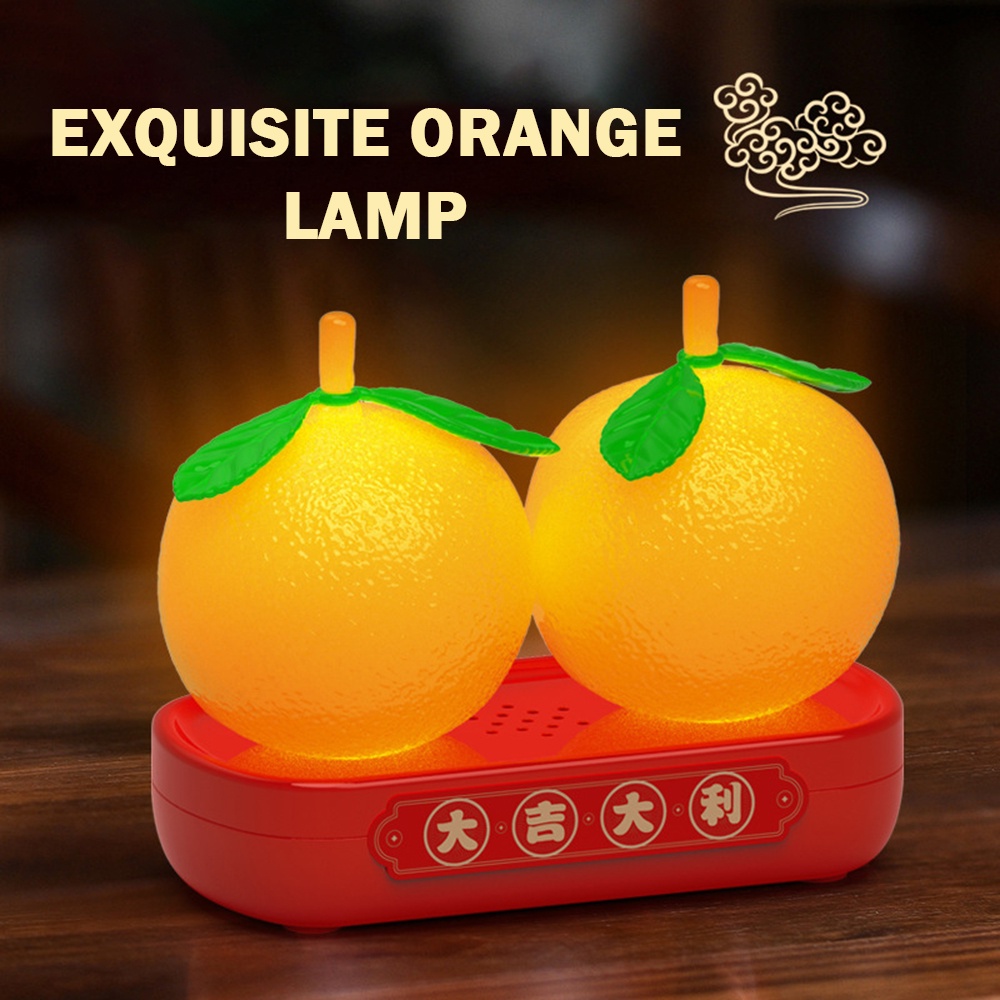 Đèn Ngủ Hình Trái Cam Dễ Thương Cho Trang Trí