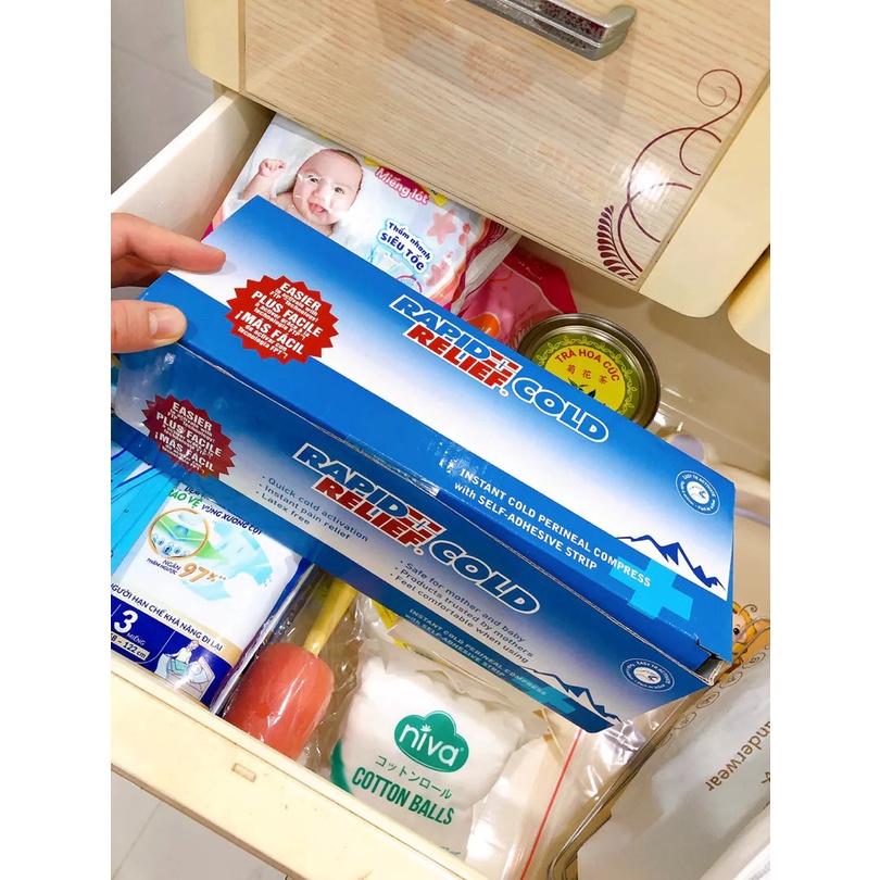 Băng vệ sinh lạnh giảm đau Rapid Relief cho mẹ sau sinh