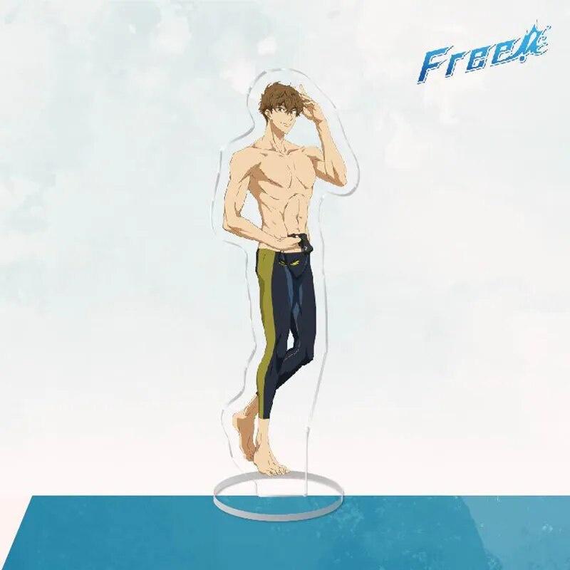 Mô hình Standee Height Free! Seijuurou Mikoshiba, Makoto Tachibana, Rei Ryugazaki Phụ kiện trang trí để bàn góc học tập